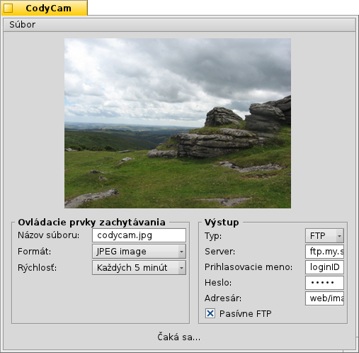 My very temporarily installed cam in Dartmoor National Park.