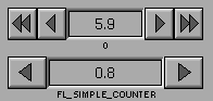 Fl_Counter widget.