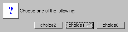 The fl_choice window.